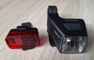 Büchel LED Fahrrad Beleuchtung Set Vorderlicht Rücklicht USB C