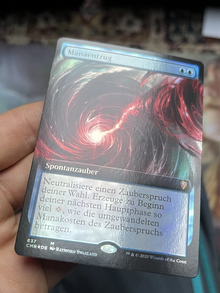 GERMAN Extended Foil • Mana Drain • NM / Unplayed • Mtg (1996) - Image 3 of 4