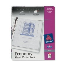 Avery Top Loading Sheet Protector - Letter 8.50" X 11" - Polypropylene - 50 /
