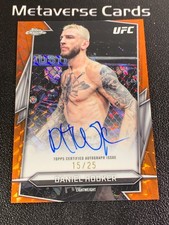 2026 Topps Chrome UFC Orange Geometric #BAV-DH Daniel Hooker Auto 15/25