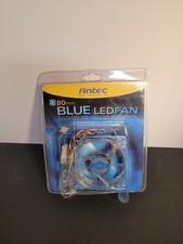 Brand New Antec Blue LED TRICOOL B-LED 80MM Case Fan Tower Fan Cooling PC