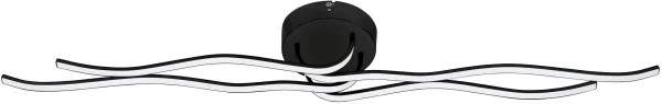 Eglo Led Deckenleuchte Roncade 1 Schwarz 116 X 18 Cm Warmweiß Deckenlampen &-image