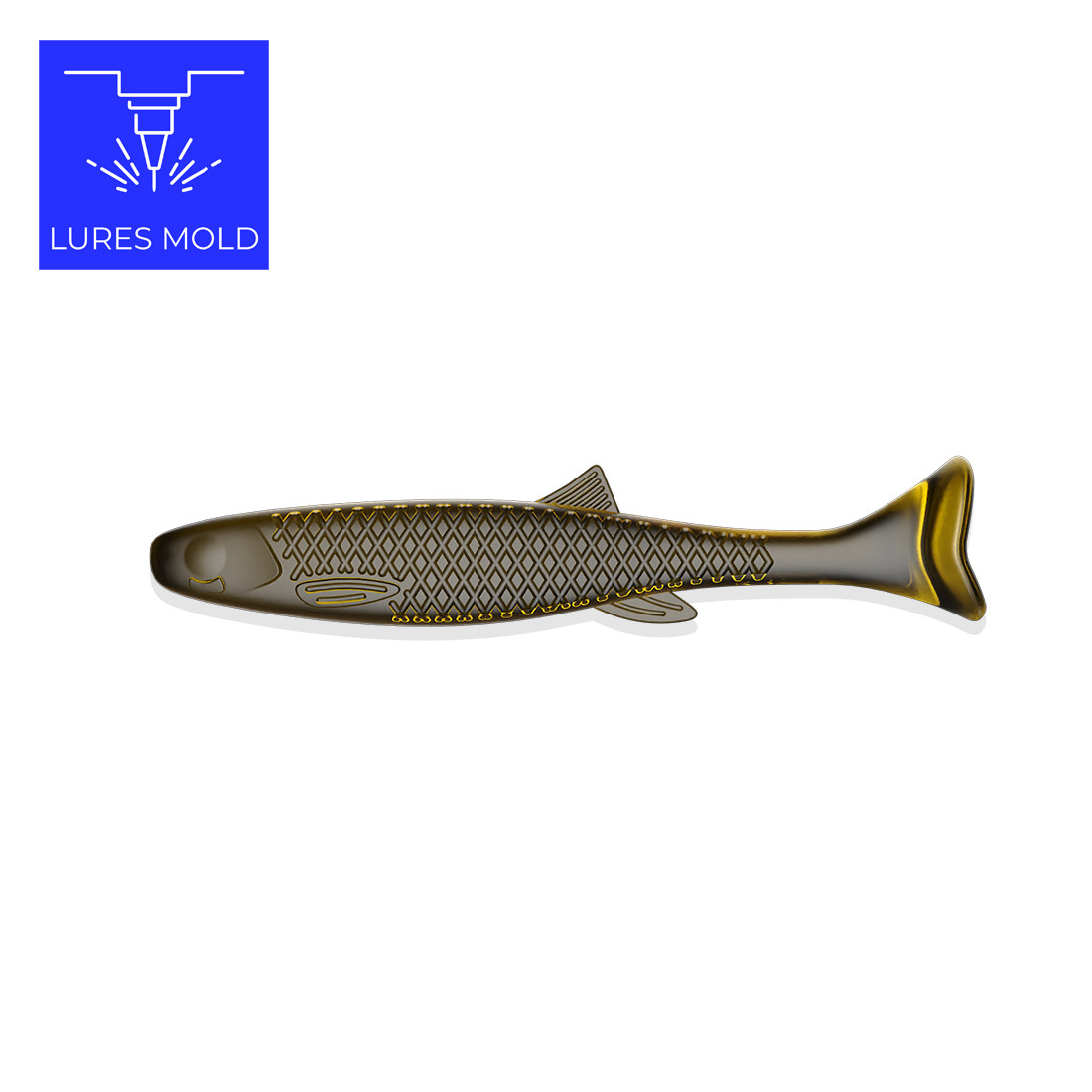 Bait DIY Fishing Mold Soft Plastisol Swimbait K079 2.2inch - Image 4