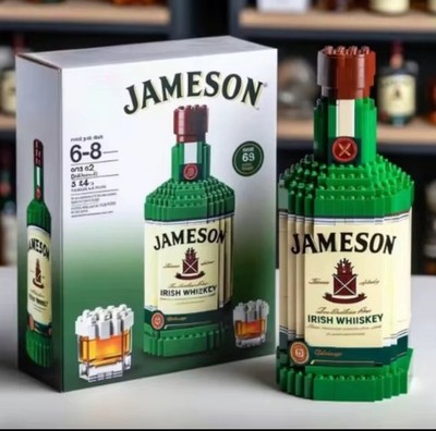 Jameson Irish Whiskey Lego bottle
