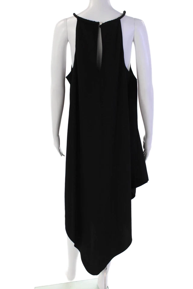 Vestido negro sin mangas drapeado cuello alto negro talla XXL de Rachel Rachel Roy para mujer Foto 3 de 4