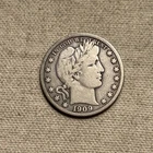 1909 F-VF Barber Half Dollar, 90% Silver QA