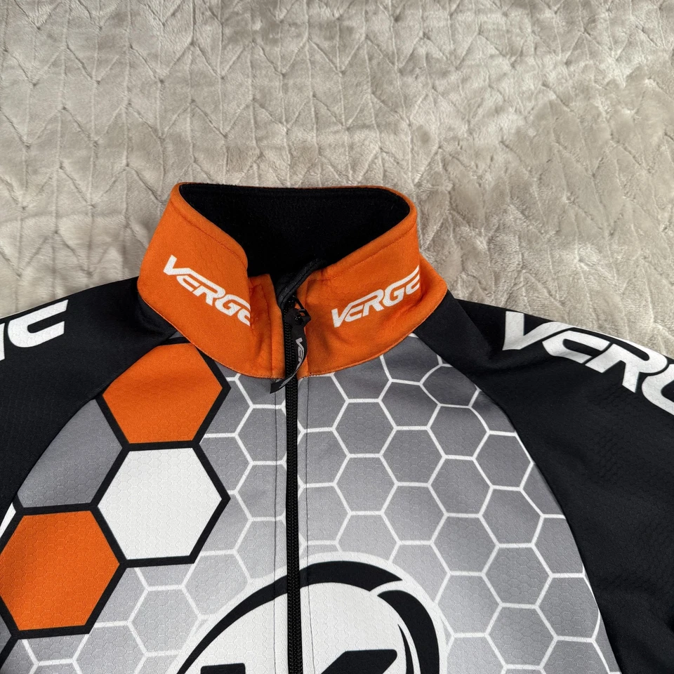 Мужская спортивная велосипедная куртка Verge средний шестигранный узор на молнии из флиса Polartec Line - Изображение 3 из 4