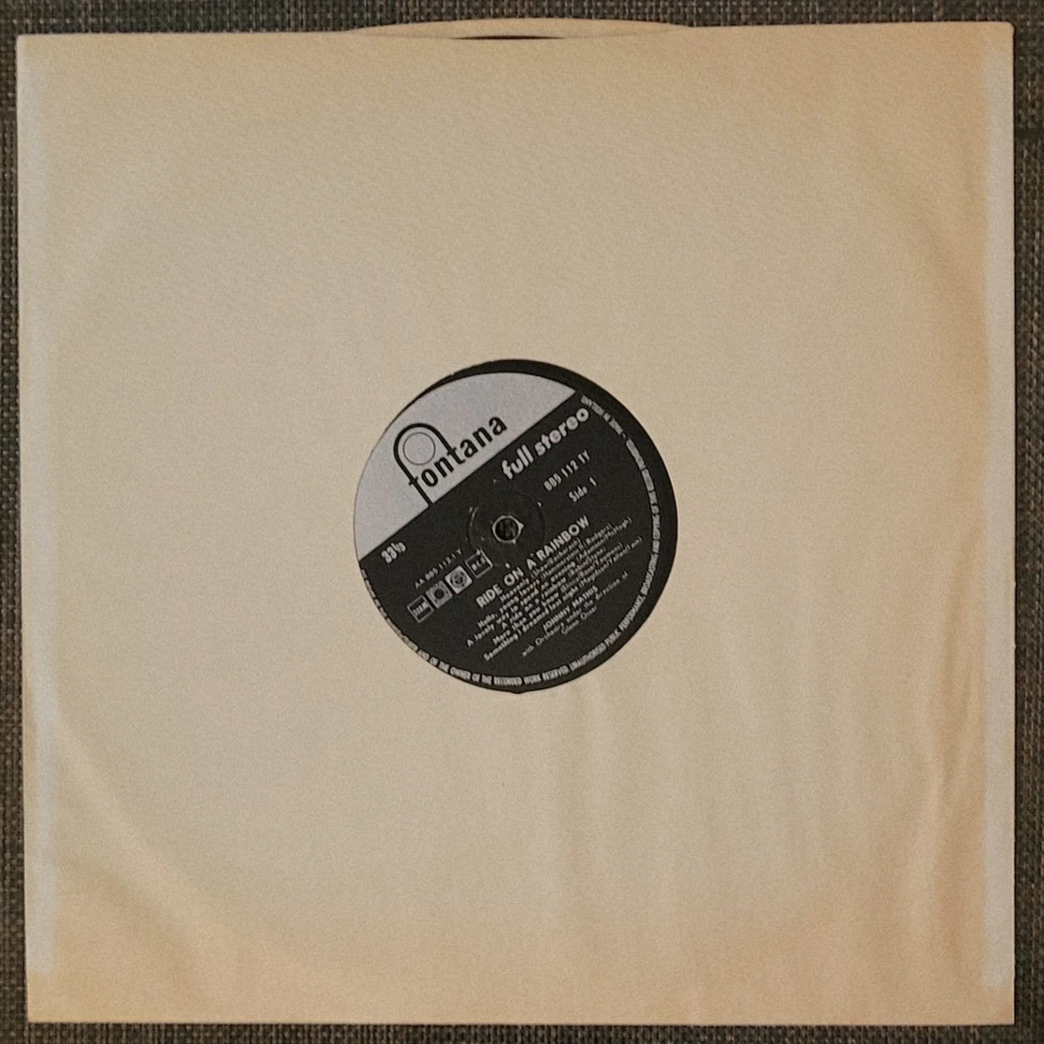 JOHNNY MATHIS Ride On A Rainbow LP 1960 Netherlands Import VG + FREE SHIPPING - Image 4 of 4