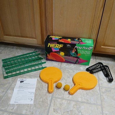 Vintage 1992 Kenner NERF Ping Pong Table Tennis Game in Box w/ Instructions NICE