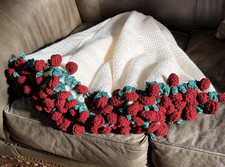 Rose Bouquet Blanket- Brand New