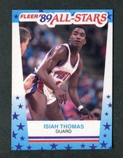 Isiah Thomas Detroit Pistons Guard Sticker 1989-90 Fleer NBA Basketball Card #6