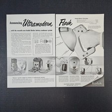 1952 Eastman Kodak Ektalux Battery Condenser Flash Vintage Print Ad Rochester NY