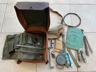 VINTAGE SWEDISH SWEDEN ARMY MOTORCYCLE MONARK LEATHER TOOL BOX HUSQVARNA WWII
