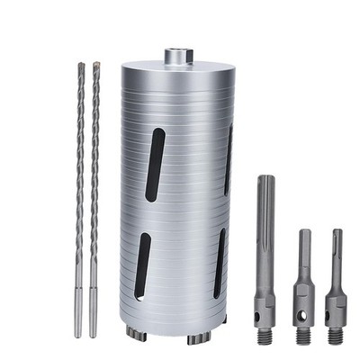 4-1/3 inch Diamond Dry Core Bit, 10'' Drilling Depth, 5/8''-11 Thread Core Dril...