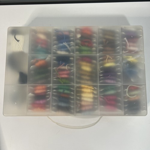 Organizzatore filo da ricamo con vari colori di filo interdentale. Confezione Da 8 Aghi Taglia - Foto 4 di 4