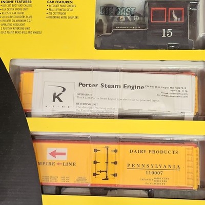 K-Line Porter Steam Engine Starter Set Pennsylvania K-1503 AC Diecast