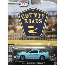 Greenlight 1:64 2011 Ford Mustang GT Blue Car