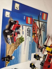 LEGO CITY: Fire Helicopter (7206) Near Complete New Stickers