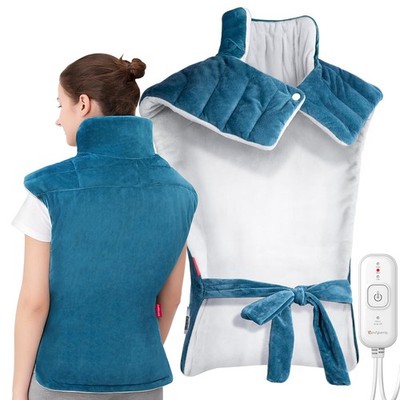 Comfytemp Heating Pad for Back Neck Shoulders, Weighted Electric Heating Pad for