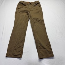 Y2K Pants Youth 10 Brown Khaki Flat Front Skater Rave Urban Pipeline K76