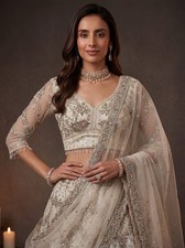 Indian Designer Double Net Lehenga Choli Heavy Embroidery