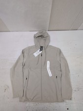 Member's Mark Men's Everyday Active Full Zip Mixed Media Hoodie Cream Sz Sm BR2