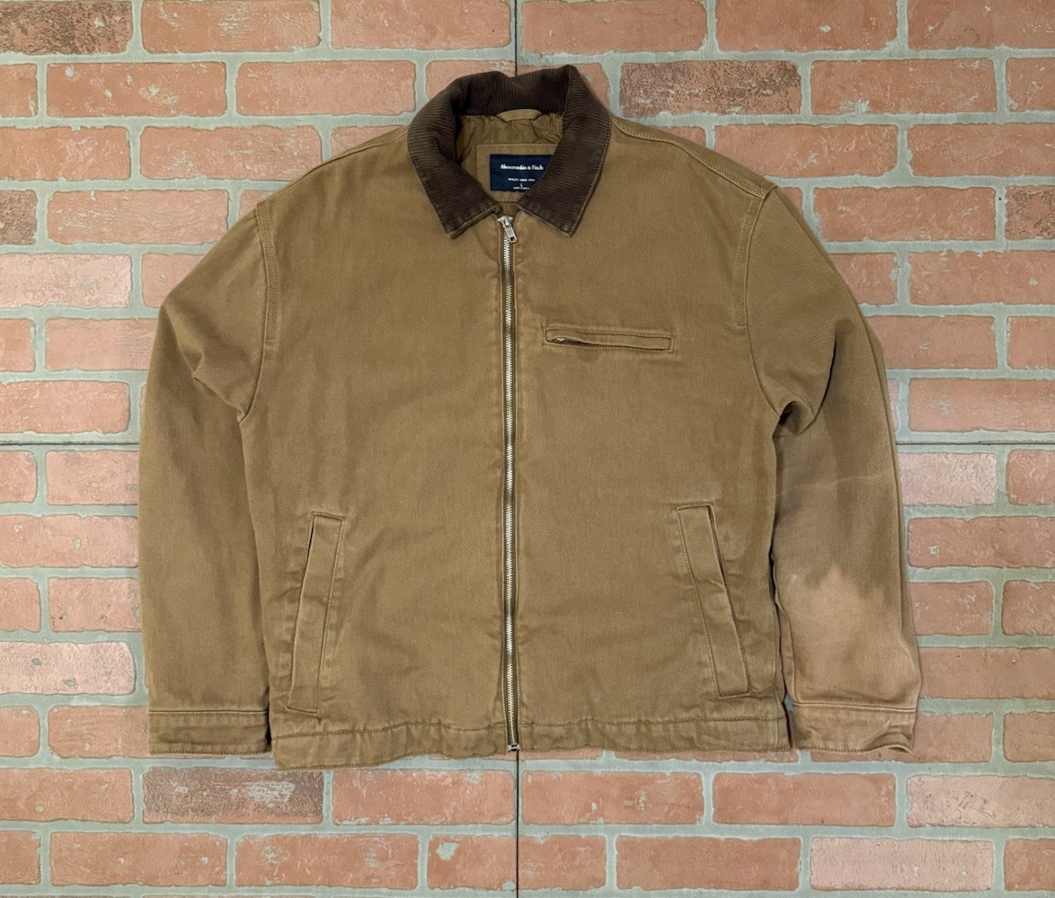 Abercrombie Fitch Detroit Style Work Jacket Zip Men’s Large