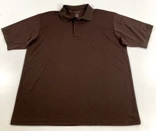 NWOT LARGE PROPPER MENS SHORT SLEEVE UNIFORM POLO SHIRT F5355 BROWN LARGE REG