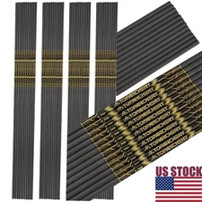12X 33" 100% Pure Carbon Shafts 0.003" Straightness ID6.2mm for DIY Carbon Arrow