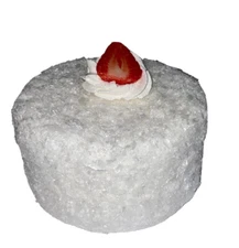 ❤️Fake Food Coconut Cake Cake with a Strawberry Slice 6x4”