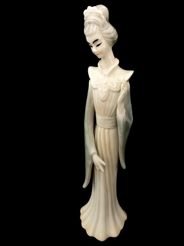 Vintage Ardalt Lenwile Japan Woman Figurine Porcelain Verithin 10.5" Elongated - Picture 6 of 8