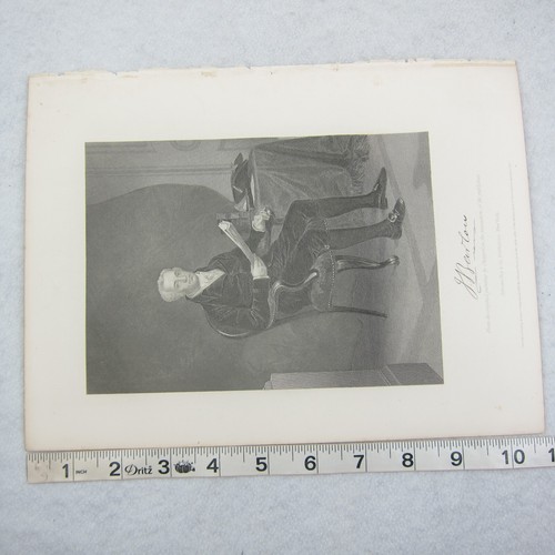 Joel Barlow Diplomat Revolución Americana Grabado Acero Impresión Antiguo 1863 RARO - Imagen 11 de 12