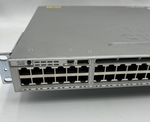 Cisco WS-C3850-48T-S 48-port Gigabit Layer 3 Network Switch /w 2x 350W PSU - Picture 2 of 6