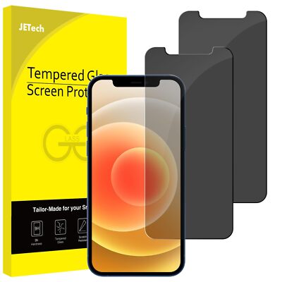 JETech Privacy Screen Protector for iPhone 12/12 Pro 6.1-Inch, 2-Pack