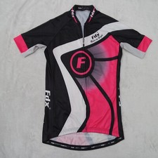 FDX Damen Radtrikot Halbarm Oberteil Racing Team Atmungsaktiv Biking Shirt L