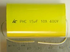 2 Illinois 15UF 10% 400V Metalized Polyprop. Capacitor
