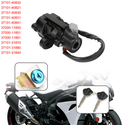 Ignition Switch Fuel Gas Cap Seat Lock Key Aluminum Fits For