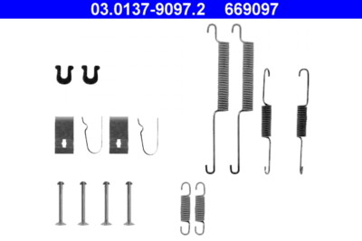 ATE 03.0137-9097.2 Zubehörsatz, Bremsbacken für ACURA,HONDA