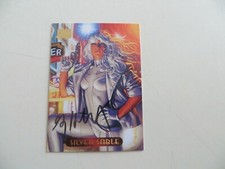1994 MARVEL MASTERPIECES SILVER SABLE CARD SIGNED GREG HILDEBRANDT, COA  POA