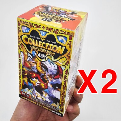 2 Boxes Dragon Village Collection Card Vol.4 Mobile Game Item Code Coupon Sealed