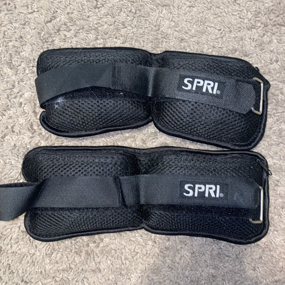 SPRI 2.9LB Each Pair of Ankle Weights Adjustable HEAVY! Black! SEE! - Image 2 of 3