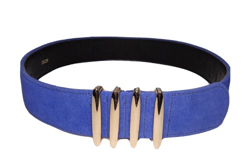 Vintage Ginnie Johansen Designs Inc Dallas Blue Waist Belt 