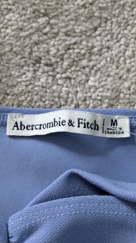 Abercrombie & Fitch Ladies Blue Summer Top, BNWT, RRP £42, Size M, Super Stylish - Picture 6 of 8