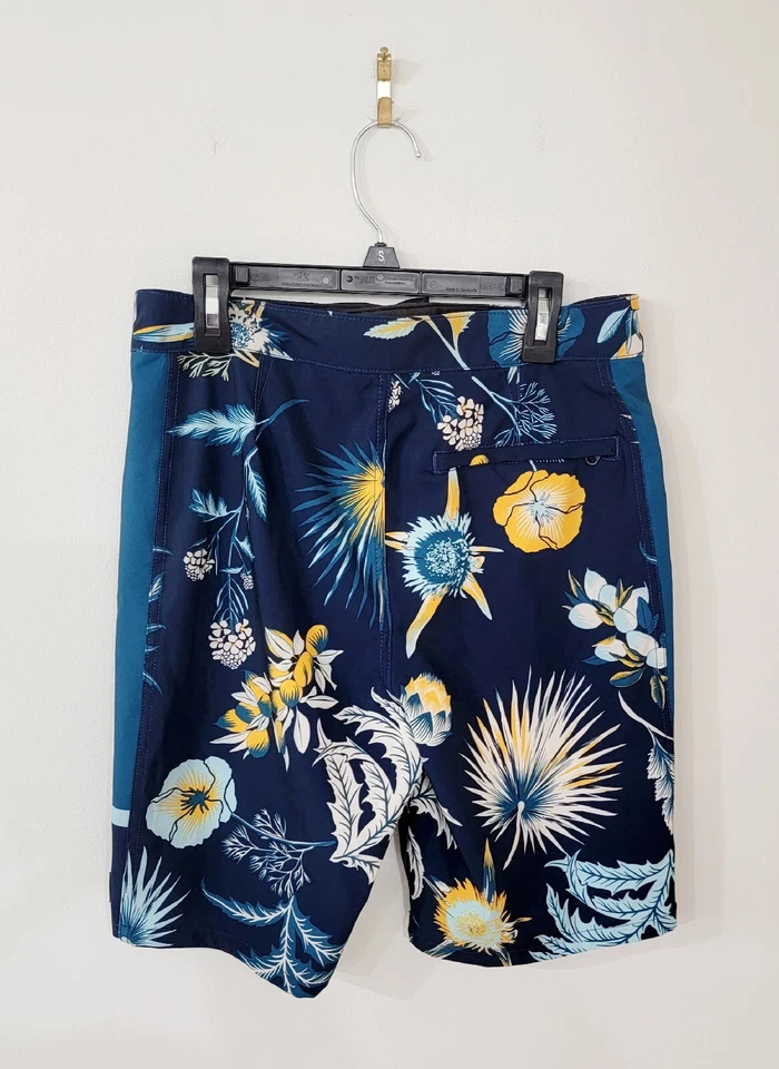 Pantalones Cortos de Natación VANS Azul Marino Estampado Hawaiano Niños Talla 28/16 Foto 2 de 4