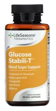 Life Seasons Glucose Stabili-T 90 caps BLOOD SUGAR SUPPORT Best by 01/2026