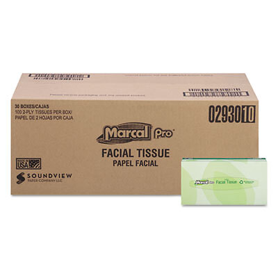 Marcal PRO  TISSUE,FACIAL,100SH,30BX 2930 SOUNDVIEW Marcal PRO  2930