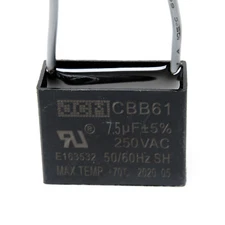 CEILING FAN CAPACITOR 7.5UF 250V AC 7.5 UF 250VAC MOTOR ELECTRIC CAP 7.5MFD MFD