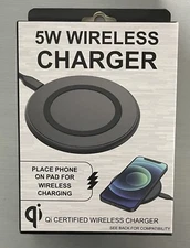 5-watt Wireless Charger Pad for Qi-enabled iPhone & Samsung S, Note. USB powered