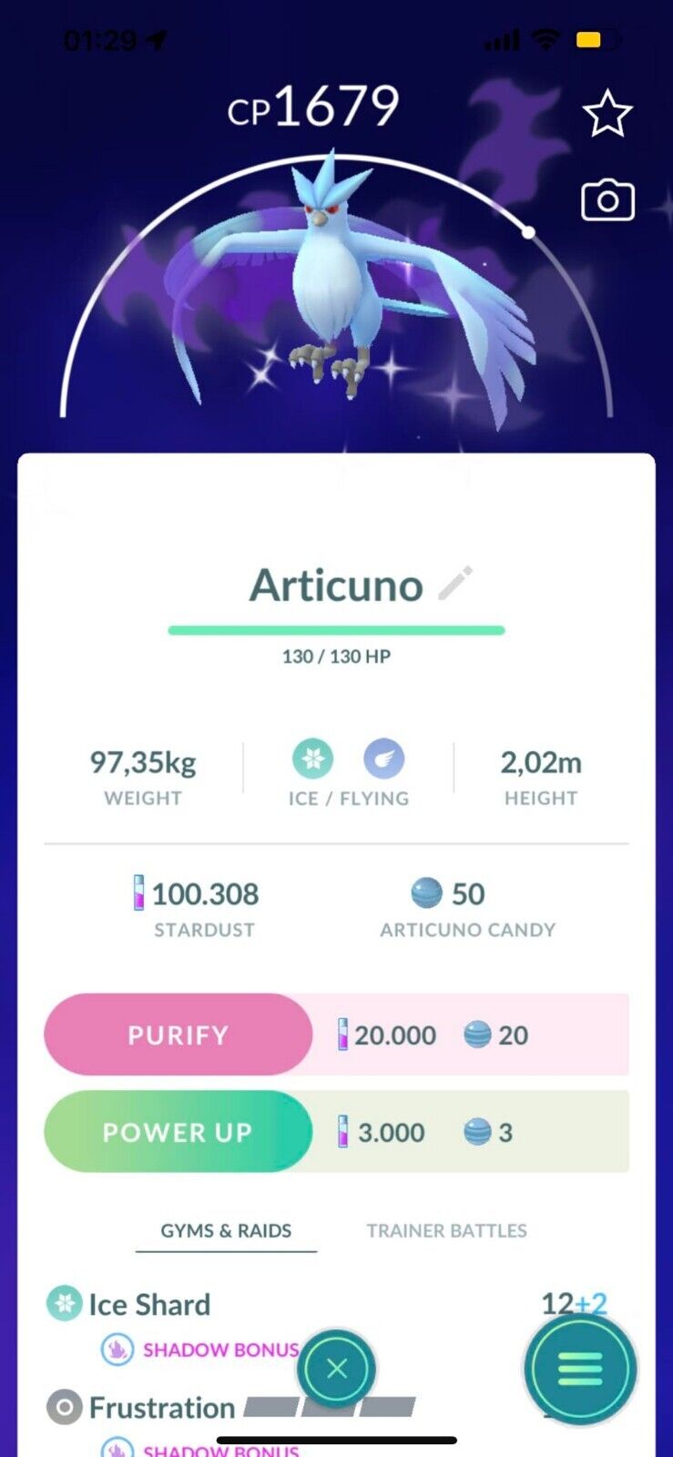 Articuno (Pokémon) - Pokémon Go