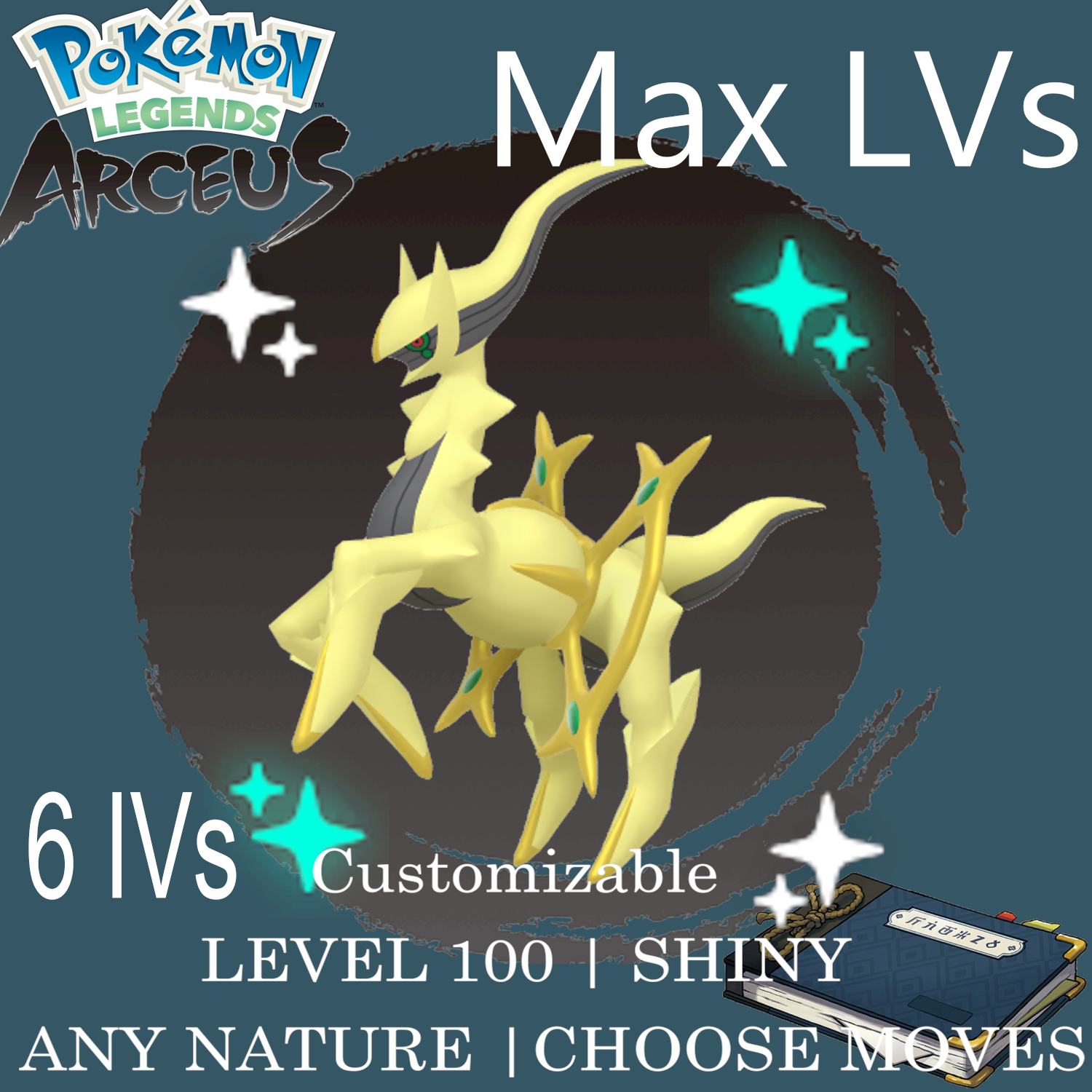 Shiny Pikachu Pokemon Arceus Max Stats Custom Size 